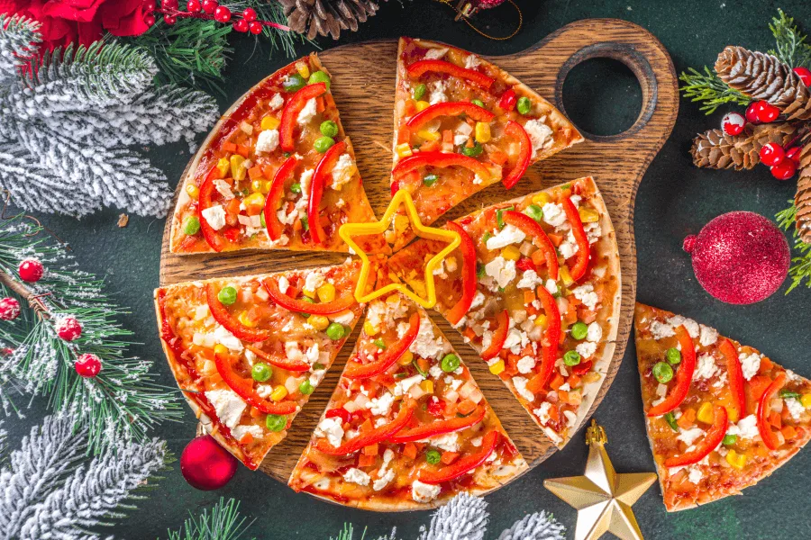 Amsterdam Light Festival Italian pizza arrangement